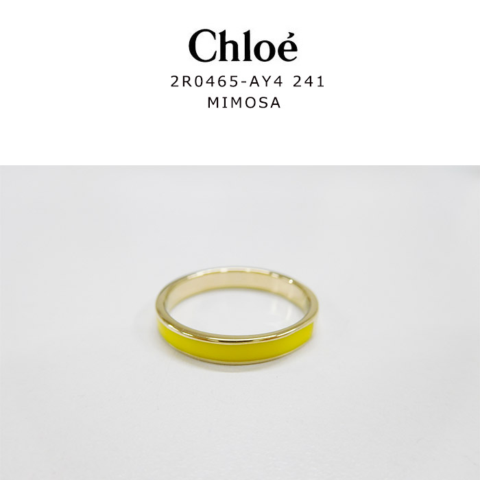 Chloe送料無料 ラッピング無料 Chloe クロエ タイムセール アクセサリー リング 指輪 日本未発売 ライン かわいい タグあり2R0465AY42414334250 ミモザ MIMOZA ゴールド 11号 レディース