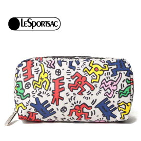 レスポートサック レキュタンギュラー コスメティックLeSportsac RECTANGULAR COSMETICKeith Haring キース・へリング6511 G869 EVERY BODY DANCE(エブリバディダンス)