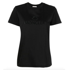 モンクレール tシャツ レディース ティーシャツMONCLER SS T-SHIRT半袖 ロゴ シャツ 大人カジュアル クルーネックH1 093 8C000 06 809CR BLACK(ブラック)