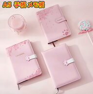 ノート メモ帳 横罫 日記 PU A5サイズ ノート ねこ柄メモ帳 桜メモ帳 おしゃれ 大人可愛い 日記帳 文具 …