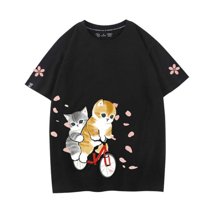 楽天市場】Tシャツ 猫 猫柄 桜柄 かわいい 半袖 tシャツ メンズ 