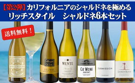 【送料無料】 第2弾 カリフォルニアのシャルドネを極める♪らしさ満載！リッチスタイルシャルドネ6本セット♪ ワインセット ワイン【※クール便は+390円別途請求】