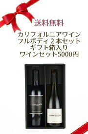 送料無料　カリフォルニアワイン フルボディ2本セット ギフト箱入りワインセット　※クール便は+390円別途請求 ギフト ワインセット ギフト箱入り 化粧箱入り