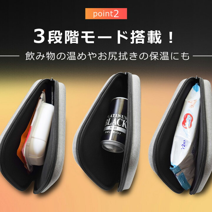 楽天市場】ポータブルレンジポーチ 電子レンジ不要 加熱ポーチ 約80 