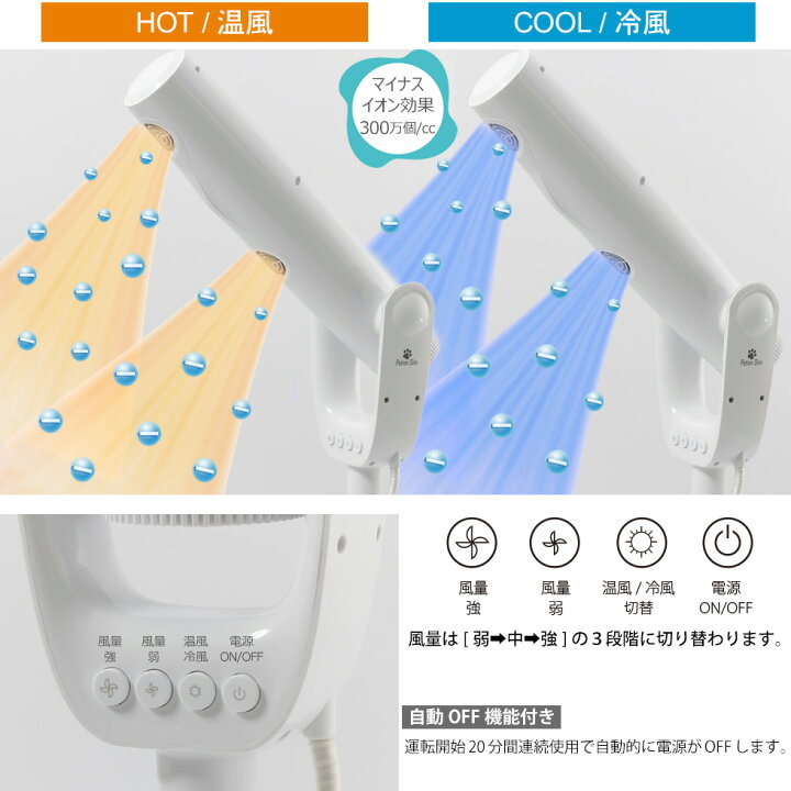 楽天市場】ペット用ドライヤー ペットドライヤー ペティオンスリム  