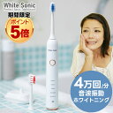 ポイント5倍 【電動歯ブラシ】 音波歯ブラシ ホワイトソニック 音波振動歯ブラシ White Sonic ホワイト・ソニック ホワイトニング 充電式 TB9071A 音波振動で美しい歯へ！ デンタルケア 美容家電 ★