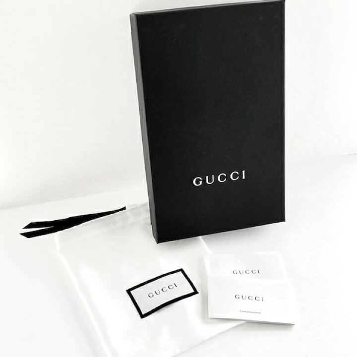 楽天市場】グッチ GUCCI 長財布 ダラーカーフ 二つ折り ブラック 