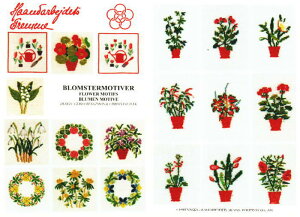 t NXXeb`hJ} A BLOMSTERMOTIVER Ԃ̃`[t Haandarbejdets Fremme f}[N k 52-2106