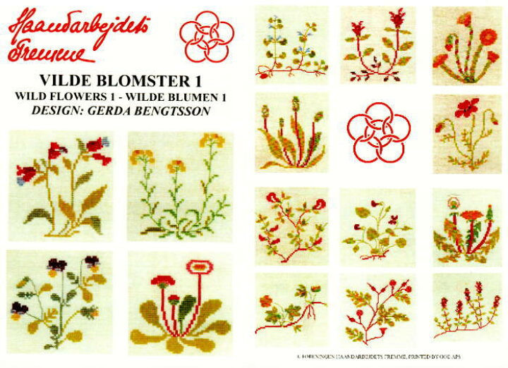 楽天市場 フレメ クロスステッチ刺繍図案 輸入 Vild Blomster 1 野生の花 Haandarbejdets Fremme デンマーク 北欧 52 2101 クロスステッチ手芸雑貨シーボンヌ