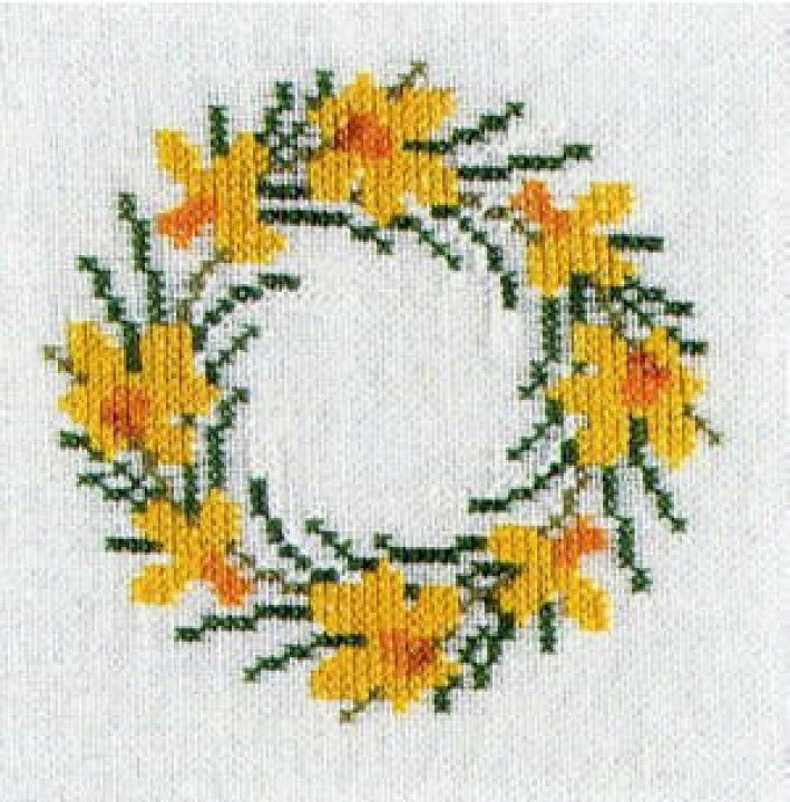 楽天市場】フレメ クロスステッチ刺繍キット 【イースターの花 