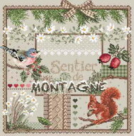 クロスステッチ 図案 Madame La Fee チャート 刺しゅう 海外 【"Sentier de Montagne"-176】 フランス 輸…
