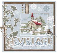 Madame La Fee クロスステッチ刺繍チャート 図案 【"Le Village sous la Neige"-149】 マダムラフェフラ…
