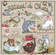マダムラフェ(Madame La Fee) クロスステッチ刺しゅうチャート 図案 【"Bêtises de Chats"-134】 フ…