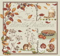 マダムラフェ（Madame La Fee） クロスステッチ刺しゅうチャート 図案 【"Bientôt l'Automne"-131】…