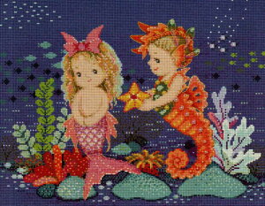 �N���X�X�e�b�`�h�J�L�b�g �A�� PINN �l���ƃ^�c�m�I�g�V�S Mermaid & Seahorse �㋉�� 24-H