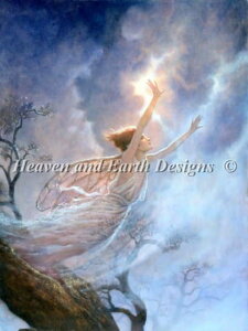 Heaven And Earth Designs �N���X�X�e�b�`�h�J�}�� HAED �㋉�� Ruth Sanderson �G���A��/��C�̐� Ariel �S�ʎh��