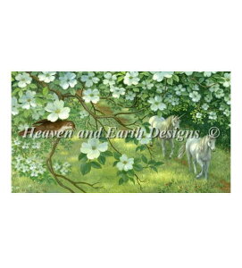 Heaven And Earth Designs NXXeb`hJ} A HAED ㋉ Ruth Sanderson ni~YL̉̃jR[ Unicorns Under the Dogwoods Sʎh