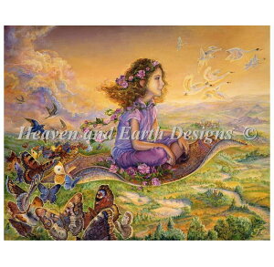 Heaven And Earth Designs �N���X�X�e�b�`�h�J�}�� HAED �㋉�� Josephine Wall �s�v�c�ȃt���C�g Alexandras Flight Of Wonder�S�ʎh��