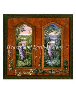 HAED �N���X�X�e�b�`�h�J�}�� Heaven And Earth Designs �㋉�� Josephine Wall ���Ԃ̔�s Flight of Time �S�ʎh��