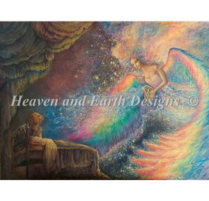 HAED �N���X�X�e�b�`�h�J�}�� Heaven And Earth Designs �A�� �㋉�� Josephine Wall �V�g�̎��� Healing Angel �S�ʎh��