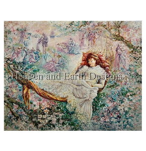 Heaven And Earth Designs NXXeb`hJ} HAED A ㋉ Josephine Wall S̉Ԃ̖ Apple Blossom Dreaming Sʎh