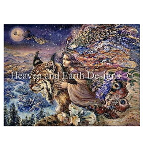 �N���X�X�e�b�`�h�J�}�� Heaven And Earth Designs HAED �㋉�� Josephine Wall �R�L�̔�s Flight of The Lynx �S�ʎh��