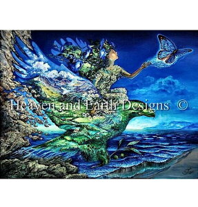 �N���X�X�e�b�`�h�J�}�� Heaven And Earth Designs �A�� HAED �㋉�� Josephine Wall ���R �y Freedom / Freedom Max Colors �z �S�ʎh��