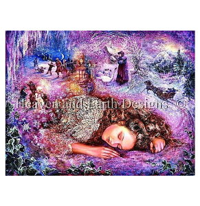 Heaven And Earth Designs �N���X�X�e�b�`�h�J�}�� HAED �㋉�� Josephine Wall �~�̖� Winter Dreaming �S�ʎh��