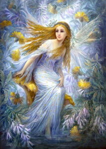 Heaven And Earth Designs �N���X�X�e�b�`�h�J�}�� HAED �A�� �㋉�� Nadia Strelkina �}�b�V�����[���̗d�� Mushroom Fairy NS �S�ʎh��