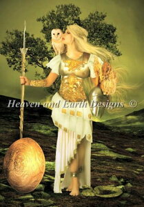 Heaven And Earth Designs �N���X�X�e�b�`�h�J�}�� HAED �㋉�� Babette VanDenBerg �킢�̏��_ Pallas Athene �S�ʎh��