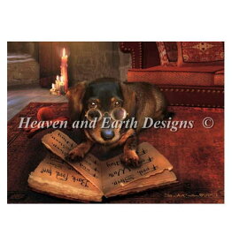 Heaven And Earth Designs クロスステッチ刺繍図案 HAED 輸入 上級者 Babette VanDenBerg 犬の話の本 The Book of Dog Talk 全面刺し