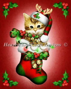 Heaven And Earth Designs NXXeb`hJ} HAED A ㋉ Melissa Dawn giJC̃NX}X\bNX Reindeer Stocking Sʎh