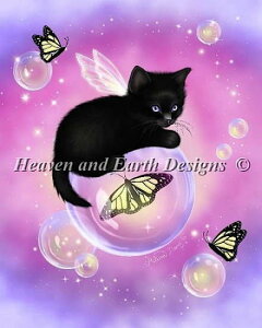Heaven And Earth Designs �N���X�X�e�b�`�h�J�}�� HAED �A�� �㋉�� Melissa Dawn ����ڂ�� Bubbles �S�ʎh��