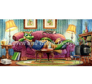 HAED NXXeb`hJ} Heaven And Earth Designs A ㋉ Randal Spangler ֎q̃hS Couch Dragon Sʎh