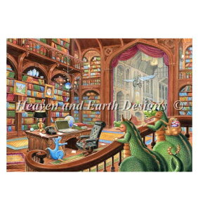 Heaven And Earth Designs �N���X�X�e�b�`�h�J�}�� HAED �A�� �㋉�� Randal Spangler �}���ق̖`�� Library Adventures �S�ʎh��