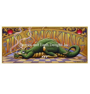 Heaven And Earth Designs �N���X�X�e�b�`�h�J�}�� HAED �㋉�� Randal Spangler �i���֎~ No Smoking �S�ʎh��
