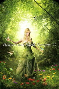 Heaven And Earth Designs �N���X�X�e�b�`�h�J�}�� HAED �㋉�� Roser Portella �s�V�̃��@�i Vana Ever Young �S�ʎh��