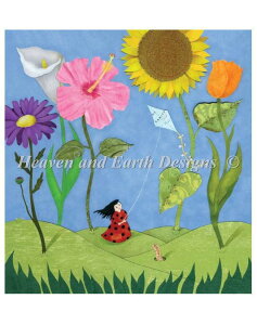 Heaven And Earth Designs NXXeb`hJ} HAED A ㋉ Lisa Desimini V̑g Ladybug Kite Flyer Sʎh