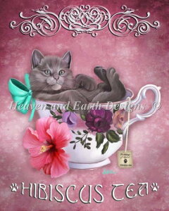 Heaven And Earth Designs �N���X�X�e�b�`�h�J�}�� HAED �㋉�� Ash Evans �n�C�r�X�J�X�e�B�[ Hibiscus Tea �S�ʎh��