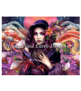 Heaven And Earth Designs �N���X�X�e�b�`�h�J�}�� HAED �㋉�� Gracjana Zielinska ���̔g Fish Wave �S�ʎh��