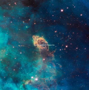 NASA IMAGES �N���X�X�e�b�`�h���イ�`���[�g HAED �}�� �yJet In Carina Max Colors�z Heaven And Earth Designs