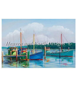 Heaven And Earth Designs �N���X�X�e�b�`�h�J�}�� HAED �A�� �㋉�� Hugh Harris �┑ Moored �S�ʎh��