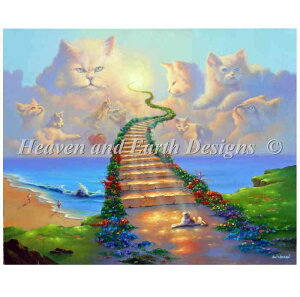 HAED �N���X�X�e�b�`�h�J�}�� Heaven And Earth Designs �A�� �㋉�� Jim Warren �S�Ă̔L�͓V���֍s�� All Cats Go To Heaven �S�ʎh��