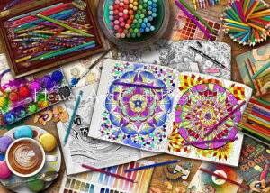 Aimee Stewart NXXeb`hイ`[g HAED } yMini Coloring Book Afternoonz Heaven And Earth Designs G N[s[ FM hG G
