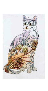 �N���X�X�e�b�`�h�J�}�� Heaven And Earth Designs HAED �A�� �㋉�� Myrea Pettit �l�R Cat 4