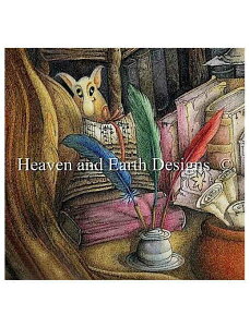 �N���X�X�e�b�`�h�J�}�� Heaven And Earth Designs HAED �A�� �㋉�� Myrea Pettit �y���X�^���h�Ɨd�� Pen and Stand and Squash �S�ʎh��