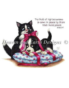 �N���X�X�e�b�`�h�J�}�� Heaven And Earth Designs HAED �A�� �㋉�� Tom Allen ���a�ȔL�ƌ� Peaceful Kritters