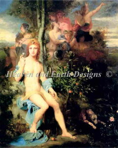 Gustave Moreau�i�M���X�^�[���E�����[�j���� �y�A�|����9�l�̃~���[�Y Apollo and The Nine Muses�z HAED �N���X�X�e�b�`�h�J�`���[�g Heaven And Earth Designs �}��