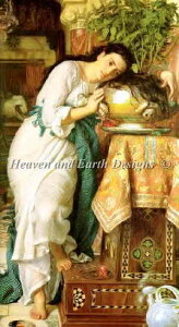 William Holman Hunt �E�B���A���E�z���}���E�n���g ���� �N���X�X�e�b�`�h���イ�`���[�g HAED �}�� �yIsabella and the Pot of Basil�z Heaven And Earth Designs