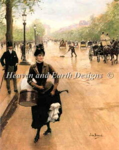 Jean Beraud �W�����E�x���[ ���� �N���X�X�e�b�`�h���イ�`���[�g HAED �}�� �yLa Modiste Sur Les Champs Elyse�z Heaven And Earth Designs